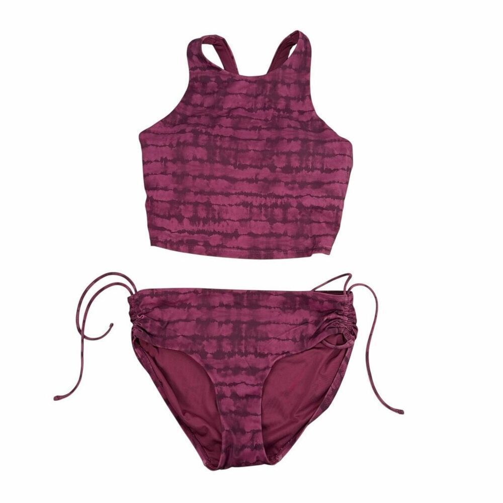 Athleta Small Conscious Crop Bikini Top Vintage Plum